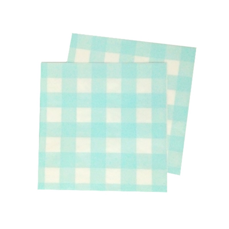 Gingham Light Blue Napkins